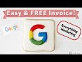 How to Create a FREE Invoice Using Google Sheets