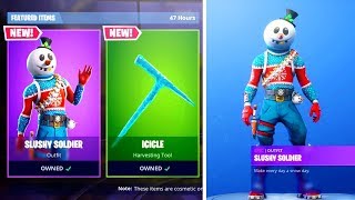 New Snowman Skin Fortnite Battle Royale Videos 9tube Tv - new snowman slushy soldier skin in fortnite