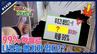 잡으면 99%확률로 나온다는 뽑기가 있다!? 사장님의 호언장담 과연 진실인지 확인해보겠습니다!! (고니두욘몬 20201110) #1439