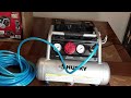 how to start up husky 1 gal. silent air compressor basic information