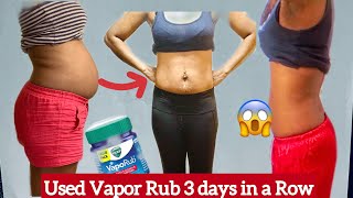 I used Vick's Vapor Rub 3 Days in a Row... Permanent Results? Does It Work???