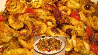 ПАНИРАНИ КАЛМАРИ НА ФУРНА - ХРУПКАВИ  И ВКУСНИ Calamari gratinati al forno