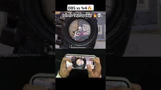 Iphone 14pro bolte🔥📱 .... DBS 1V4 CLUTCH 💀... HAND GAME PLAY 🔥👽.... #gameplaybgmi #shortfeed #pubg