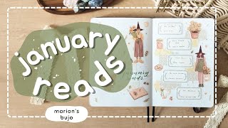 January reads | Reading journal update | marion's bujo