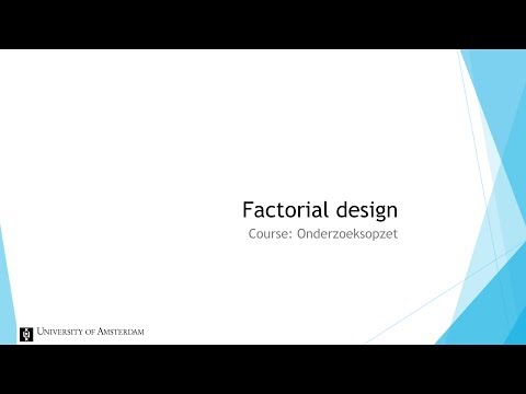 What is a factorial research design?