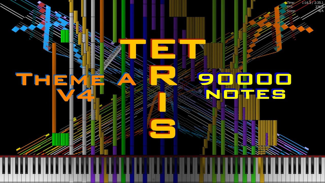 [Black MIDI] Tetris Theme A ~ Kanade Tachibana - YouTube