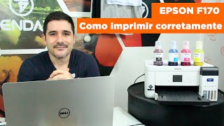 Como configurar a impressão da sua impressora sublimática Epson F170