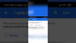 Contact Picker API demo