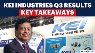 KEI Industries Q3 Revenue Up 20%: What's Next? |  KEI Industries Q3 Results