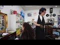 【asmr】毛染めとシャンプーの音　モデルは妹【音フェチ】hair wash shamoo u0026 water sounds