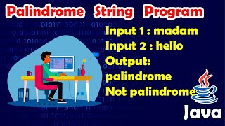string palindrome java program | interview coding | let's code