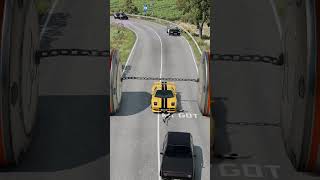 Car Van 2 Bollard Chain Crush – BeamNG.drive
