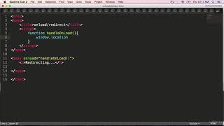 JavaScript onLoad Page Redirect