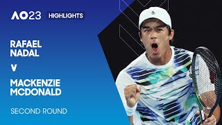 Rafael Nadal v Mackenzie McDonald Highlights | Australian Open 2023 Second Round