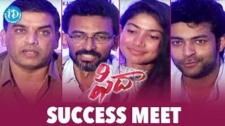 Fidaa Success Meet | Varun Tej | Sai Pallavi | Sekhar Kammula || Shakthi Kanth