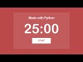 Pomodoro Timer in Python and PyGame!