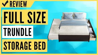 Full Size Trundle Storage bed