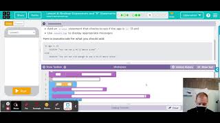 Code.org - Event-Driven Programming in App Lab: Boolean Expressions and "If" Statements #11