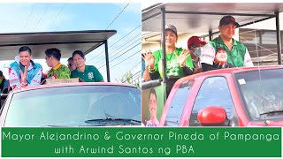 Motorcade of Mayor Alejandrino and Governor Pineda of Pampanga