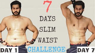 7 Days Slim Waist Challenge - Reduce LOVE HANDLES At Home