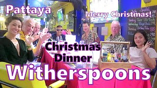 Christmas Dinner At Witherspoons, Pattaya, Thailand