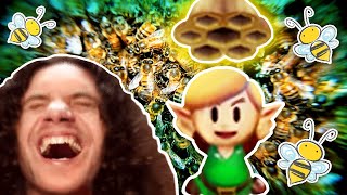 Dan sics hundreds of bees on innocent bystander | Link's Awakening PART 4