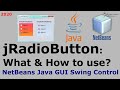 jRadioButton: What & How to Use | Netbeans Java GUI Control - Basics | ARBX CodeX