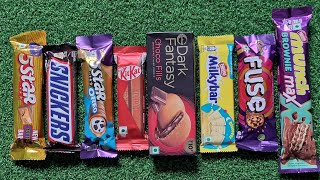 5star vs Snickers vs 5star Oreo vs KitKat vs Dark fantasy vs Milky bar vs Fuse vs Munch max