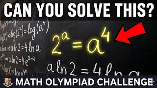 "Crack the Code: Solving 2^a = a^4 Using Logarithms"