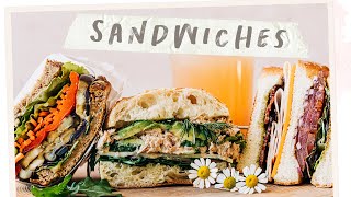 3 Healthy SANDWICH IDEAS (with Sides \u0026 Drinks) for Lunch!