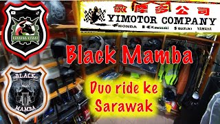 YIMOTOR, Black Mamba duo ride ke Sarawak #blackmamba #limbang #burgman650 #insta360rs #custombike