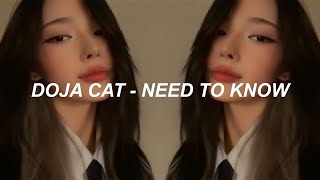 Doja Cat - 'Need To Know' Lyrics