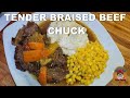 Tender Braised Beef Chuck Dinner