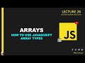 array in javascript I how to merge array in javascript