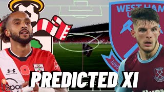 Southampton vs West Ham United | Predicted XI + Score Prediction | Premier League 20/21
