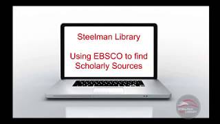 EBSCO Tutorial