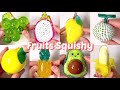 DIY Fruits 🍇🍍🍈🥭🍎🍌🥑🍋 Squishy with Nano Tape Series! 🟡Part2🟡