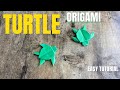 HOW TO MAKE TURTLE PAPER ORIGAMI | EASY TURTLE ORIGAMI TUTORIAL | FOLDING TURTLE ANIMAL ORIGAMI