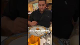 Restaurant Portions #comedy #funny #viral #gasstation #funnyviral #food