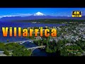 VILLARRICA  Playa lago volcán Turismo Araucanía Sur de Chile Video 4K HDR Vista Aérea Drone Temuco