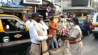 Mumbai: ACP felicitates traffic constable attacked by woman