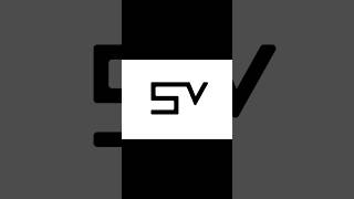 SV Modern Logo Design Idea In Illustrator CC//#shorts #illustrator