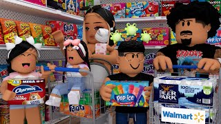 WE HAVE TO PREPARE FOR A HURRICANE!!! *SHOPPING AT WALMART!!* | Bloxburg Family