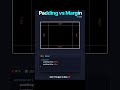 Padding vs Margin #trending #tutorial #coding #css #programming #html #code #like #comment#subscribe