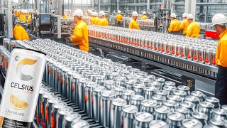 How Celsius Energy Drink Is Made In Factory l Celsius Factory Process