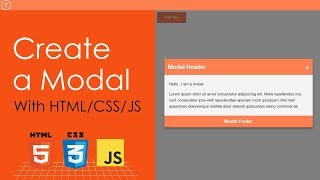 Create a Modal With HTML, CSS & JavaScript