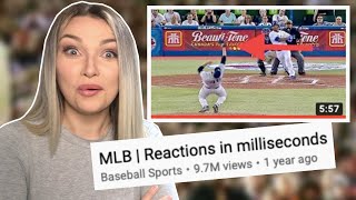 New Zealand Girl Reacts to MLB REACTIONS IN MILLISECONDS!! 😱