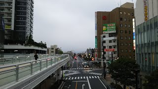 所沢駅西口再開発 2021年7月　新設道路・大型商業施設工事の様子