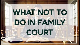 What NOT to Do in Family Court: Common Mistakes That Annoy Judges