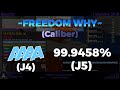 [Etterna] ~FREEDOM WHY~ (Caliber) [Challenge] J4 AAAA